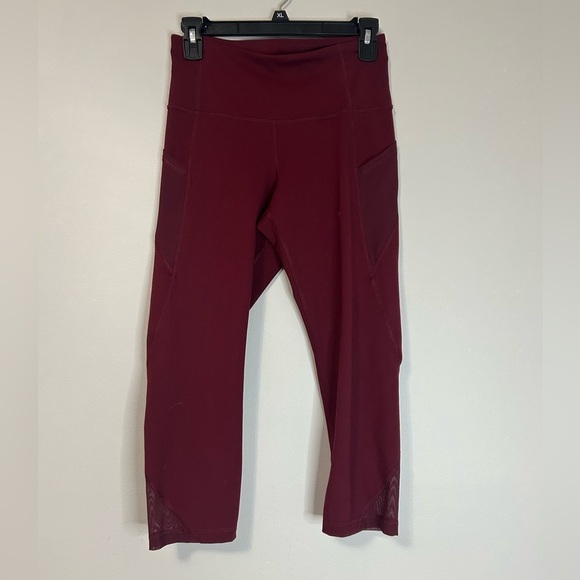 Old Navy Pants - Old Navy Active Maroon Leggings, Size XS